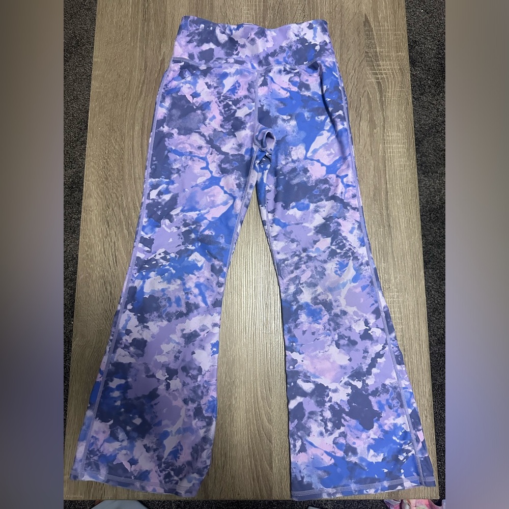 Fab Kids purple flare yoga pants